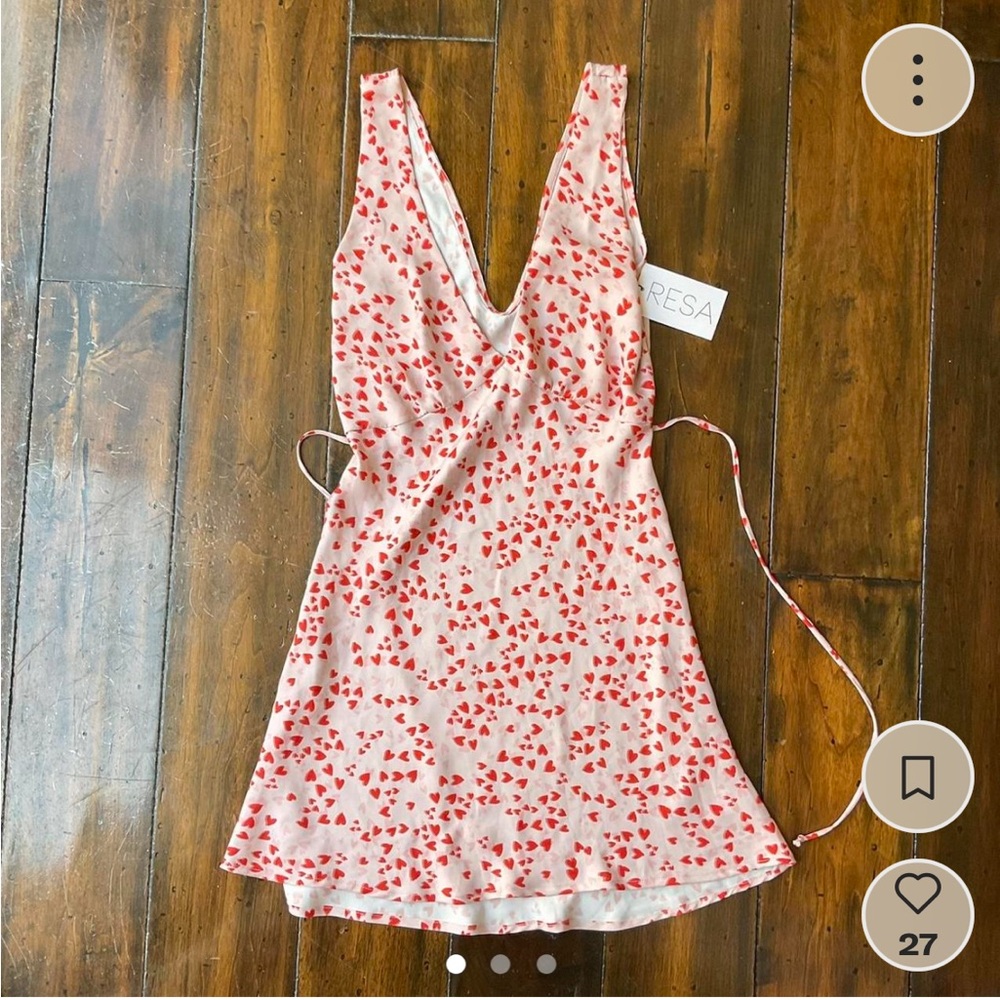 RESA Red and White Mini Dress